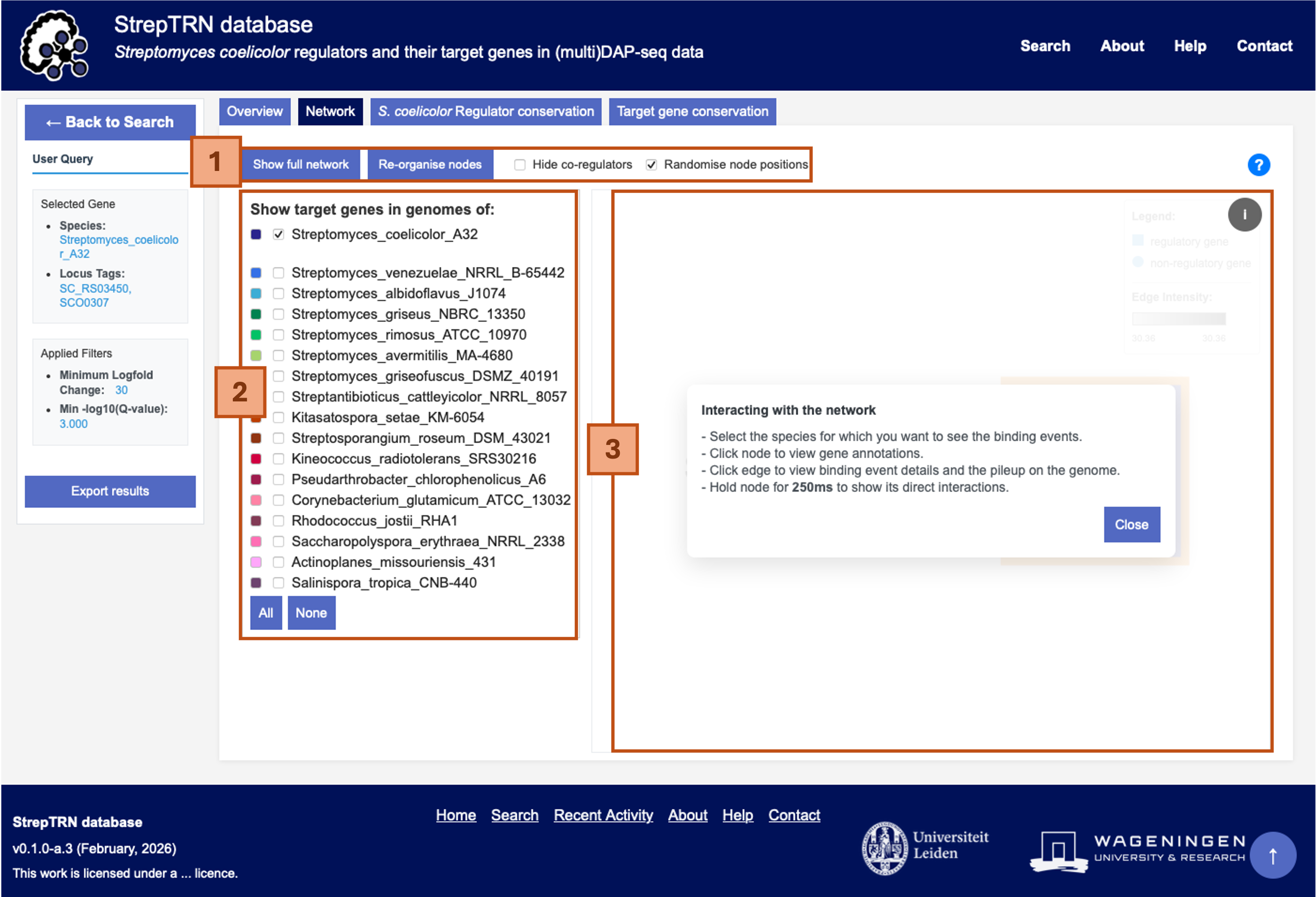 Screenshot of the Network tab